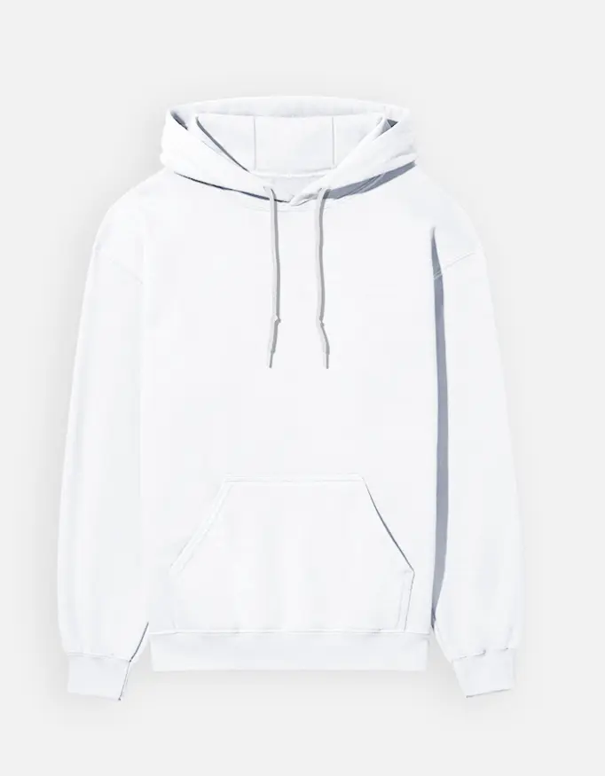 Classic Wolf Hoodie (White)